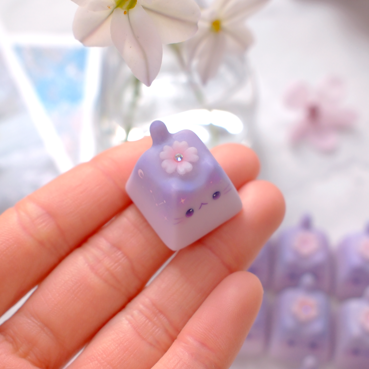 Kitty Keycaps - Dusk Sakura