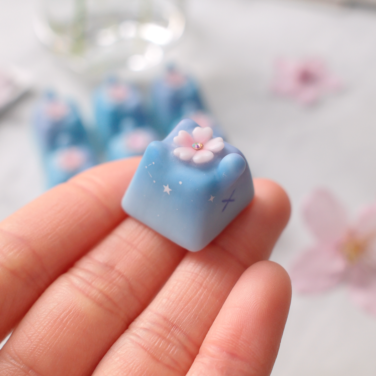 Kitty Keycaps - Night Sakura