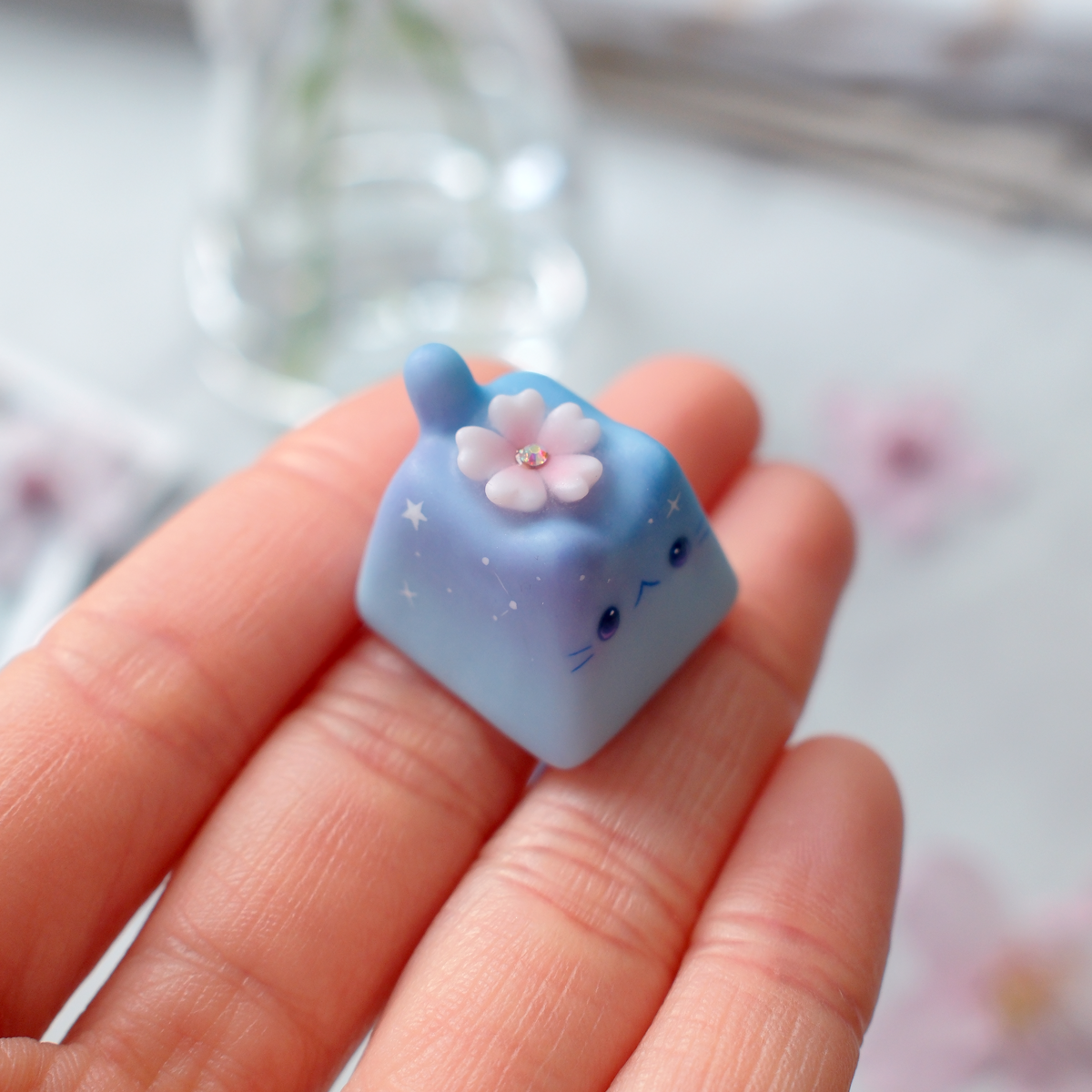 Kitty Keycaps - Night Sakura