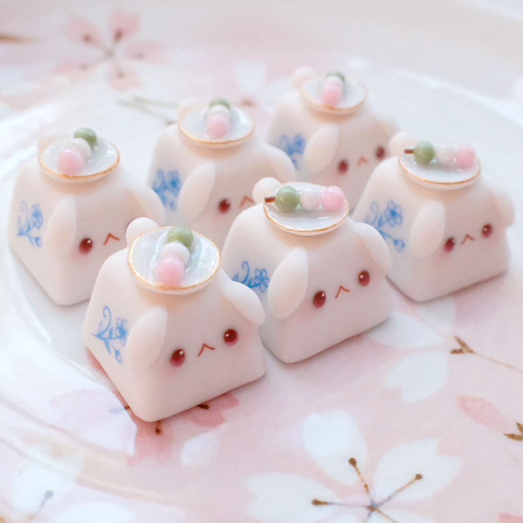 Bunny Keycaps - Hanami Dango