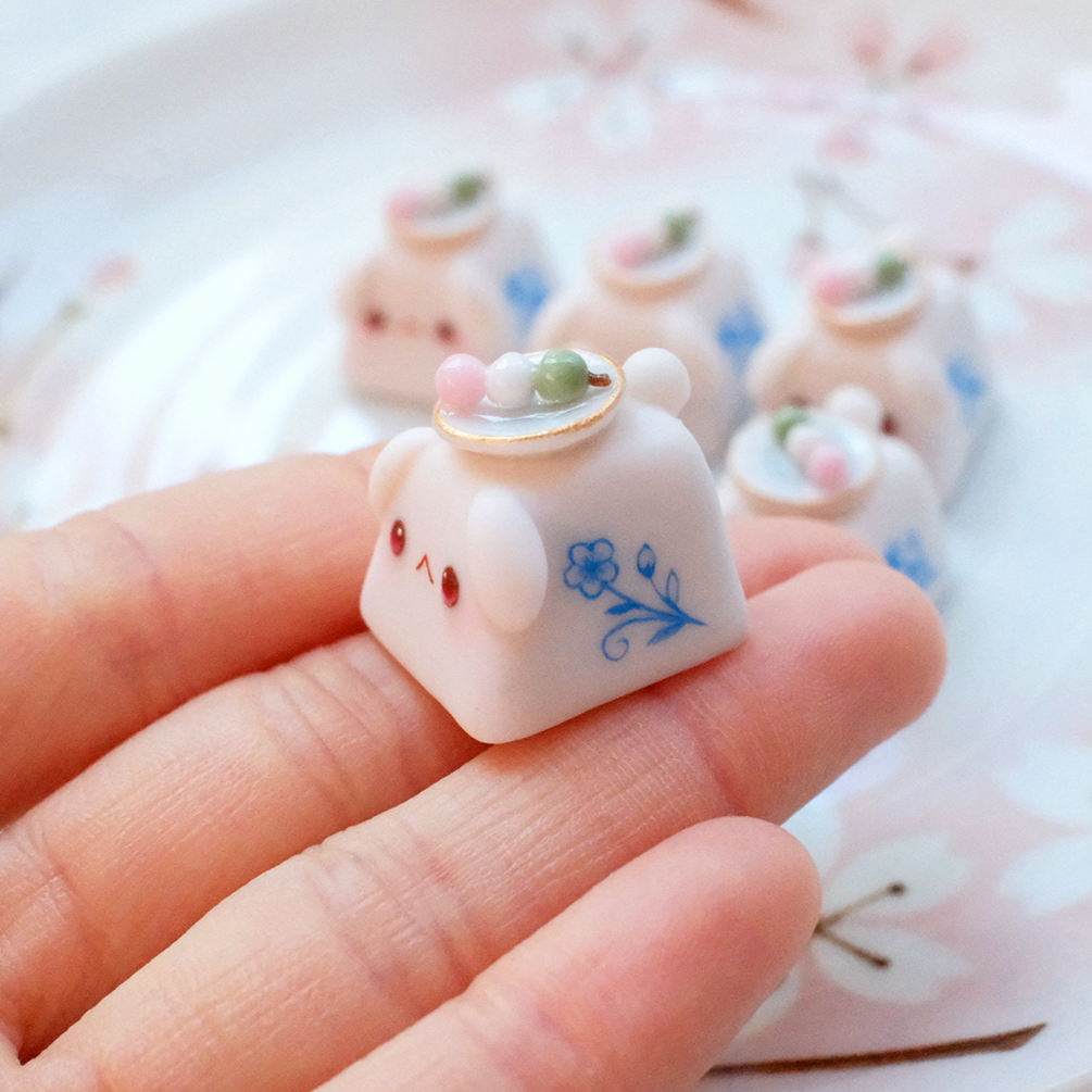 Bunny Keycaps - Hanami Dango