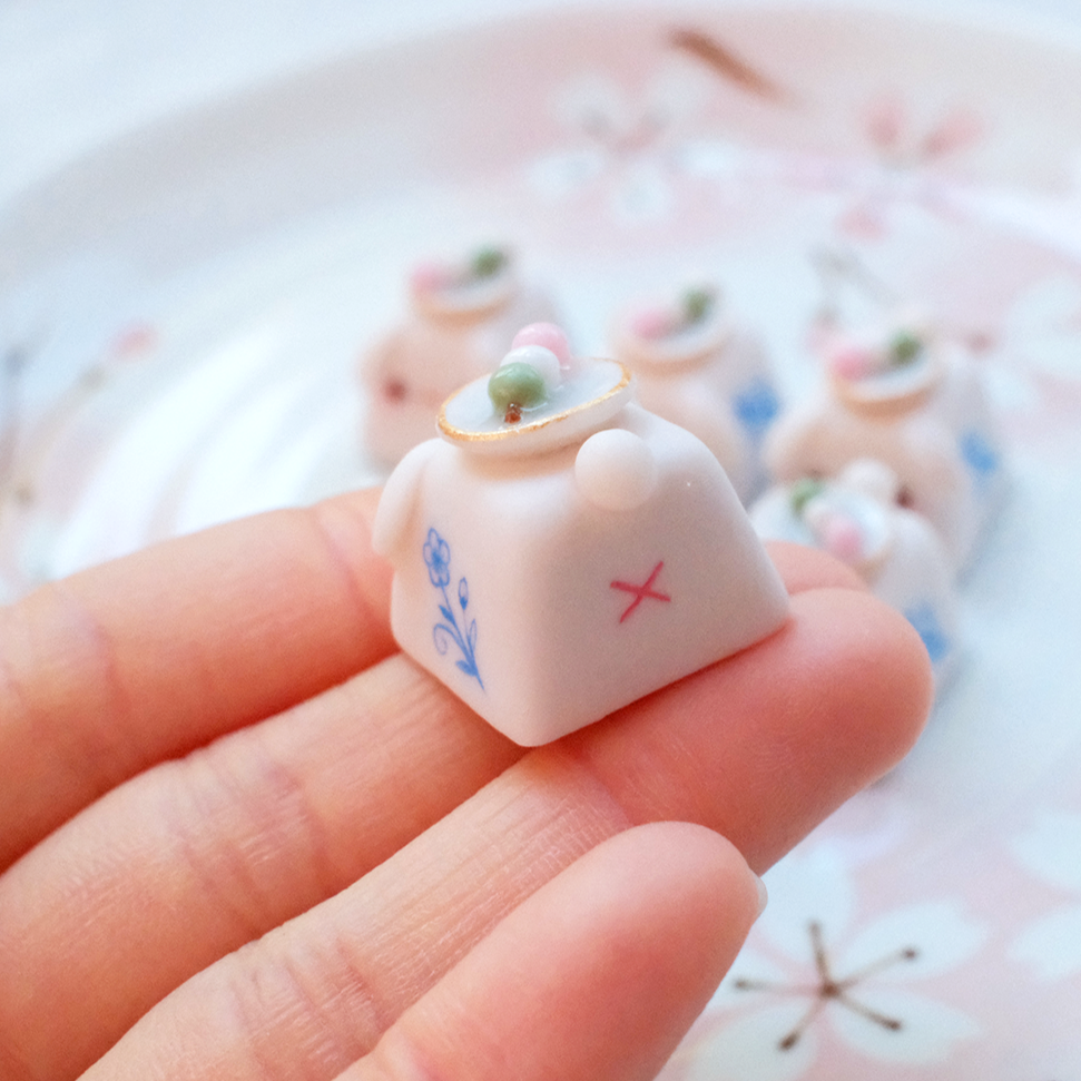 Bunny Keycaps - Hanami Dango