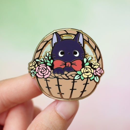 Travel Buddy - Basket of Joy Enamel Pin