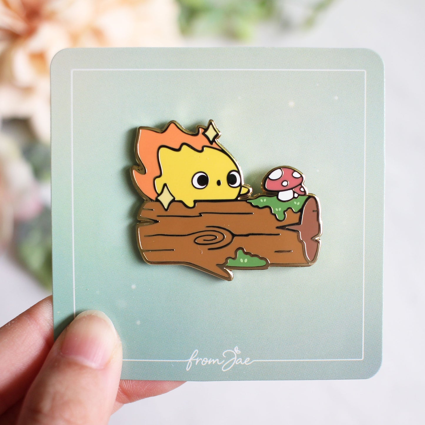 Travel Buddy - Fiery Forager Enamel Pin