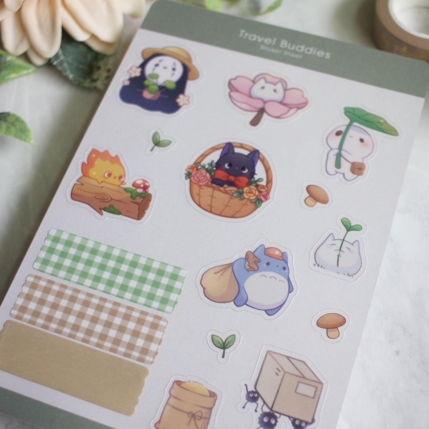 Travel Buddies Sticker Sheet - Semi-transparent