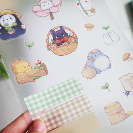 Travel Buddies Sticker Sheet - Semi-transparent