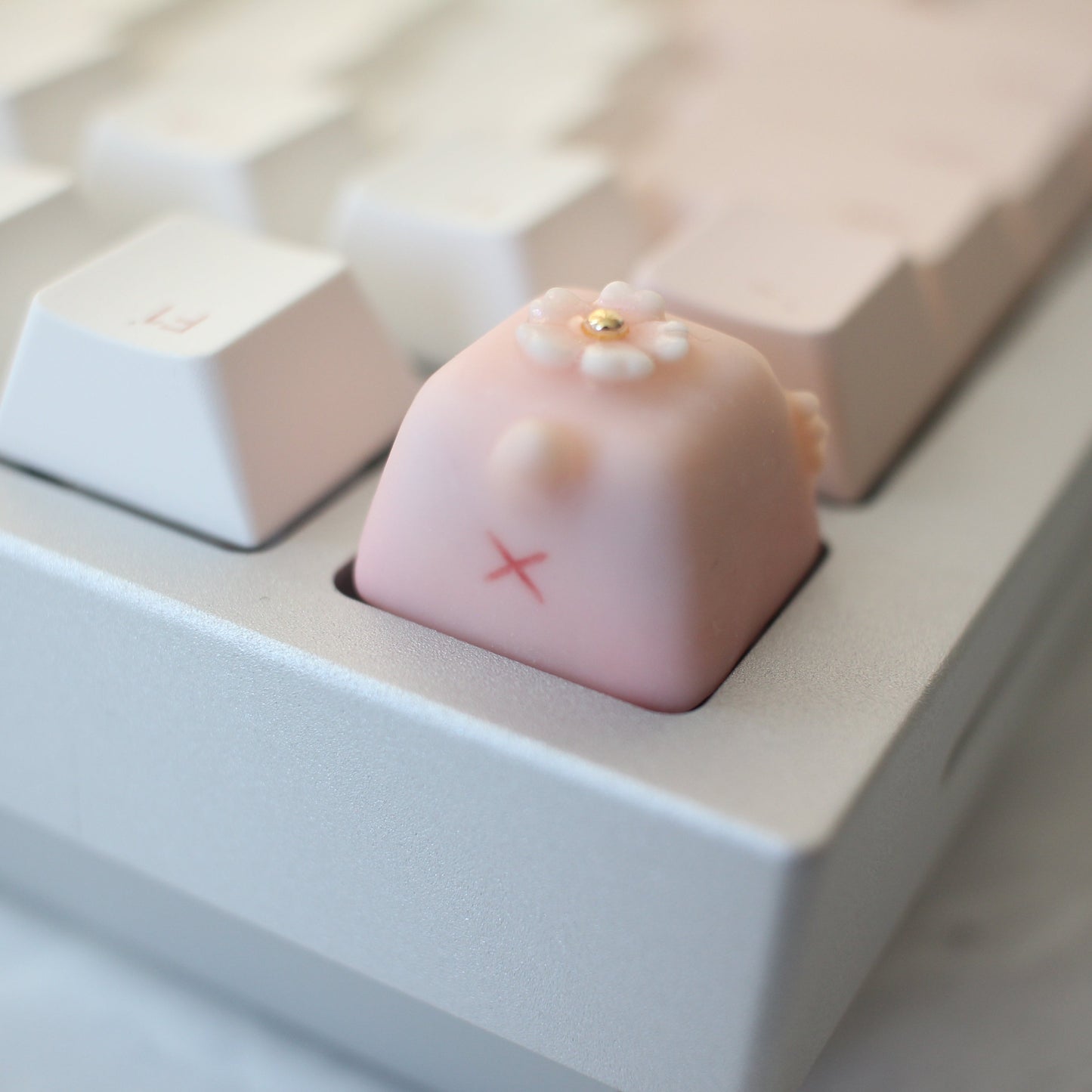 Axolotl Keycaps - Blush Pink