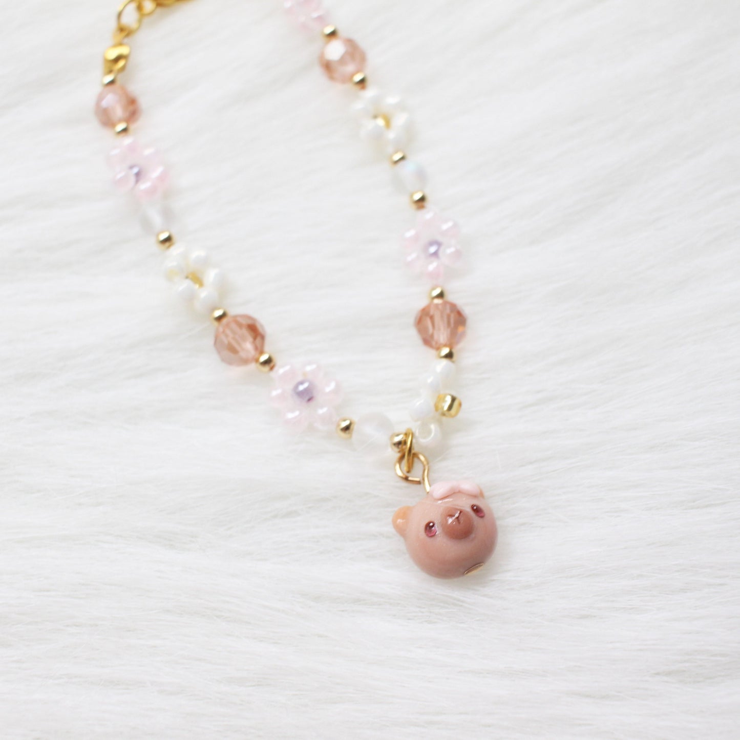 Coquette Capybara Bracelet