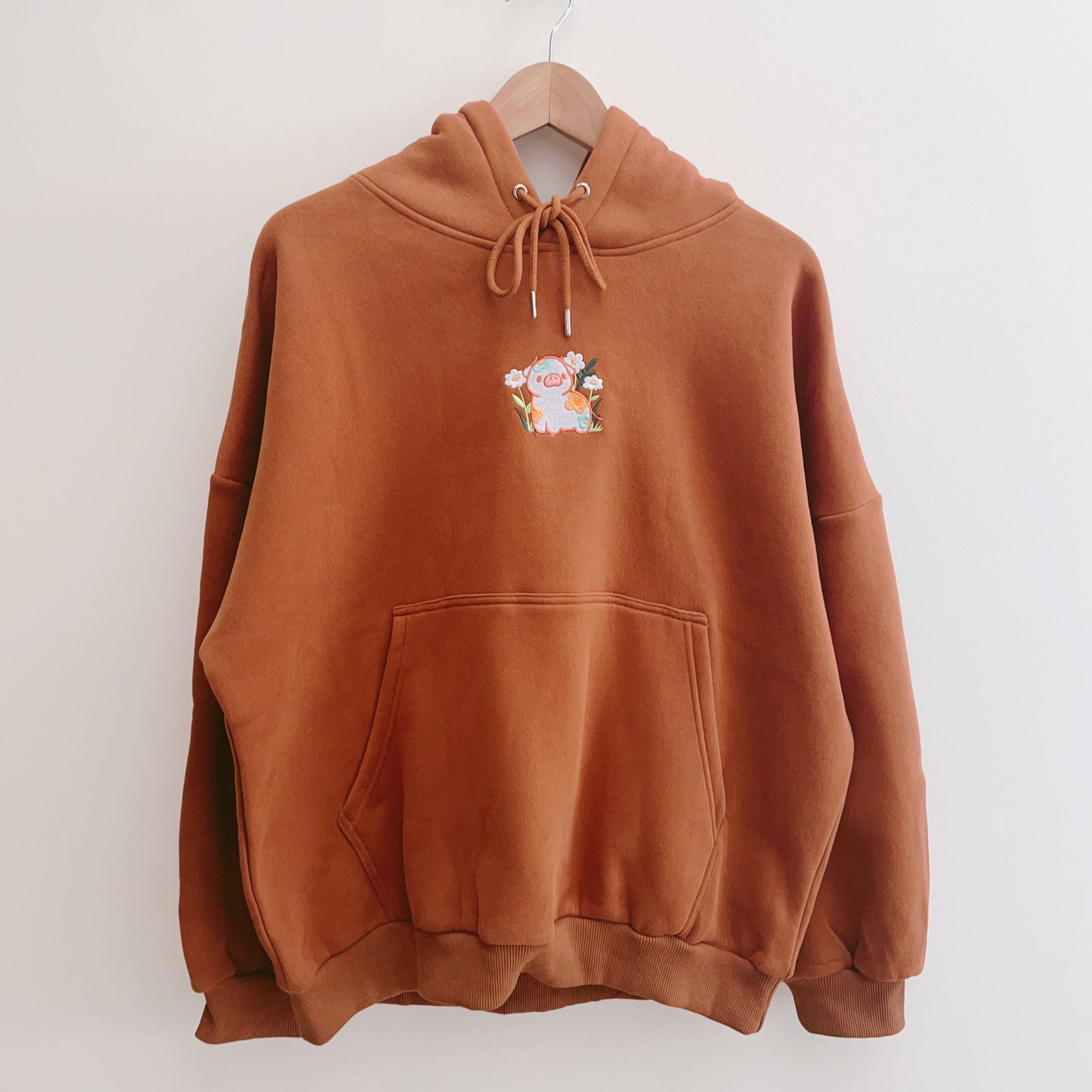 Blossom the Calf - Embroidered Hoodie (Unisex Sizes XS - 2XL)