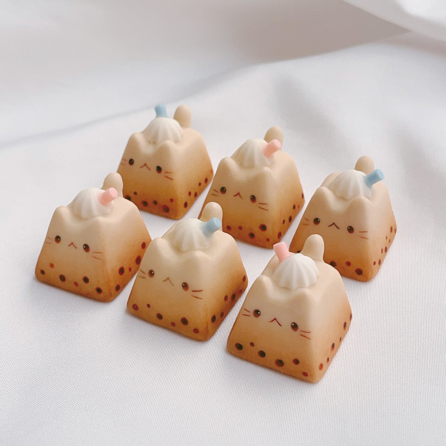 Kit-tea Keycaps - Milk Tea Boba