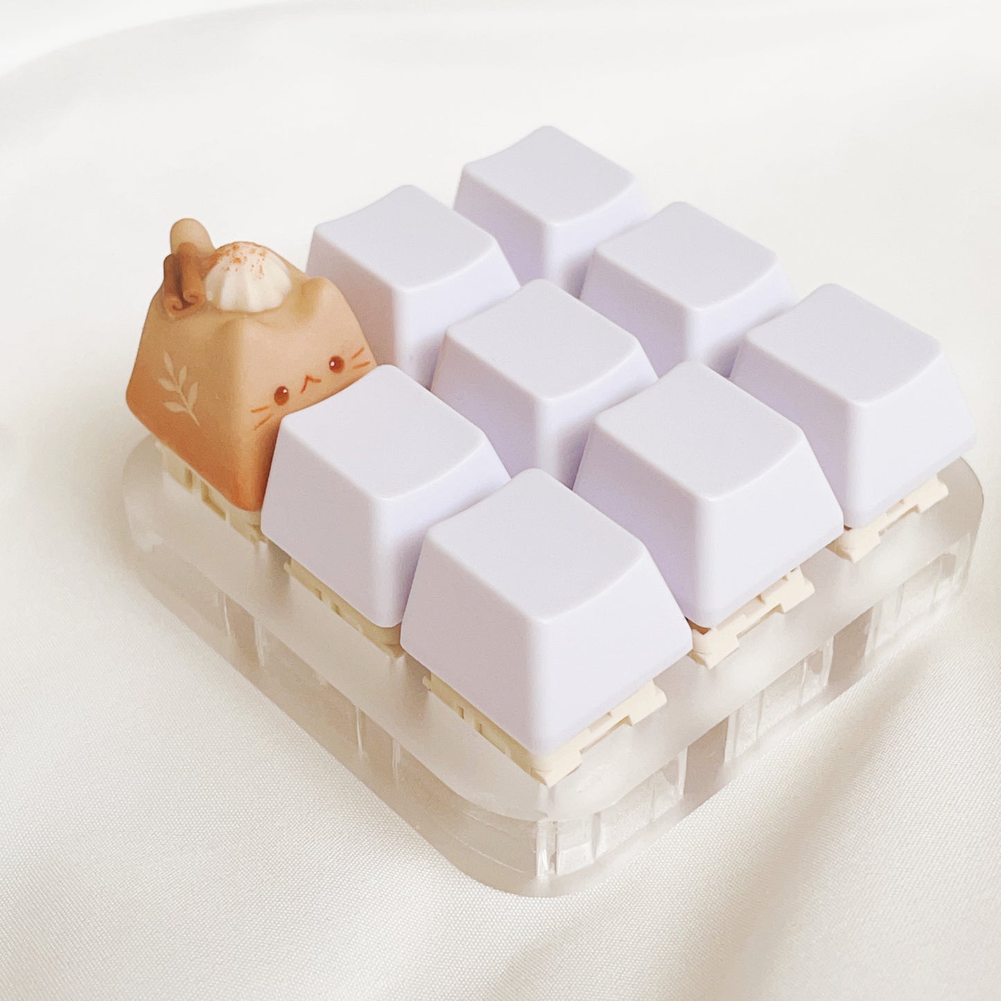 Kit-tea Keycaps - Chai Latte with Cinnamon Stick