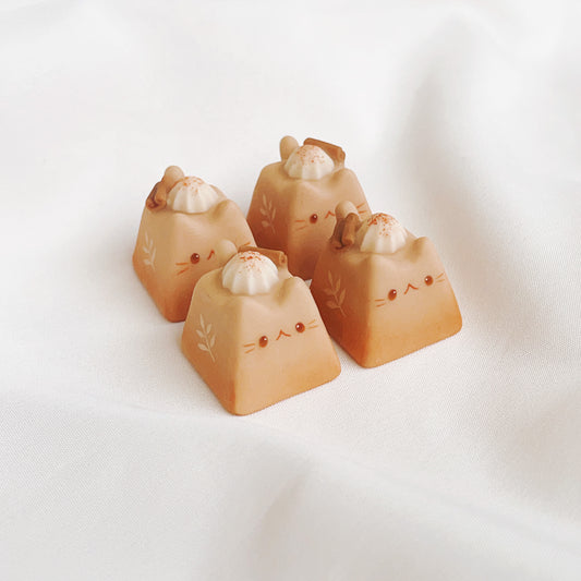 Kit-tea Keycaps - Chai Latte with Cinnamon Stick