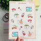 Cozy Garden Semi-transparent Sticker Sheet