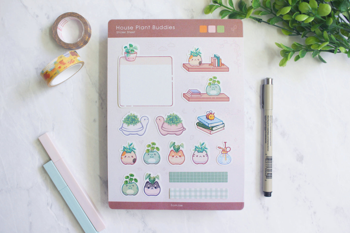 House Plants Buddies Sticker Sheet