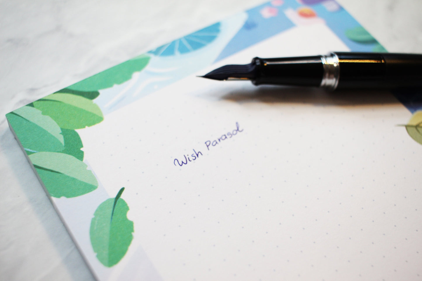 Wish Parasol Notepads (Dotted Grid Paper + Print)