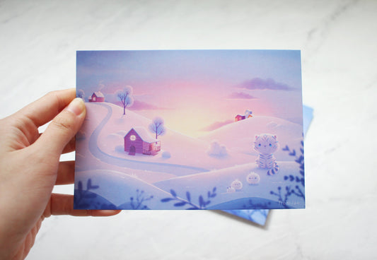 Snow Cub's Playground A6 (Postcard-sized) Prints