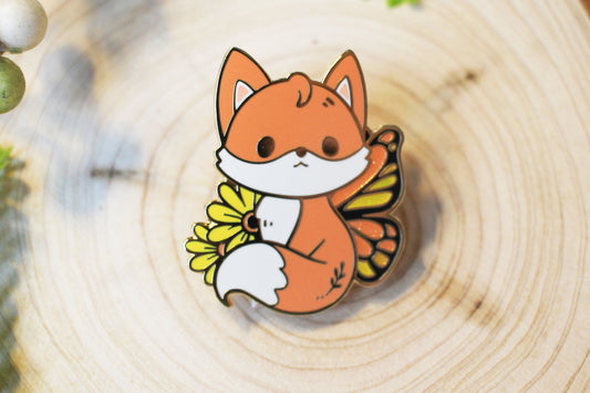 Monarch Fox Pin