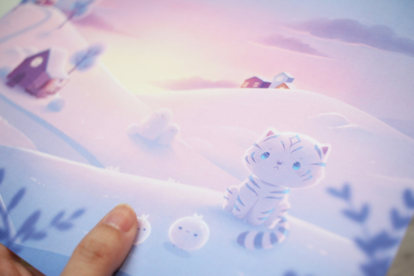 Snow Cub's Playground A4 Prints