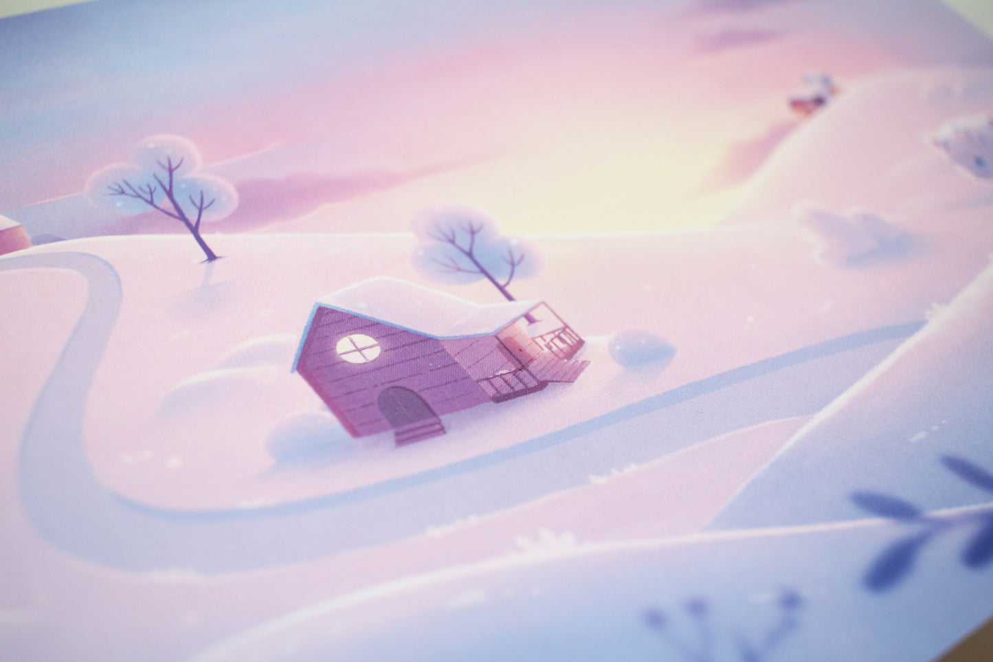 Snow Cub's Playground A4 Prints