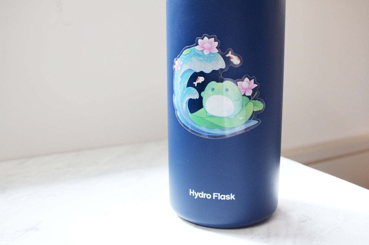 Pond Surfer Stickers (Glossy, Clear Vinyl)