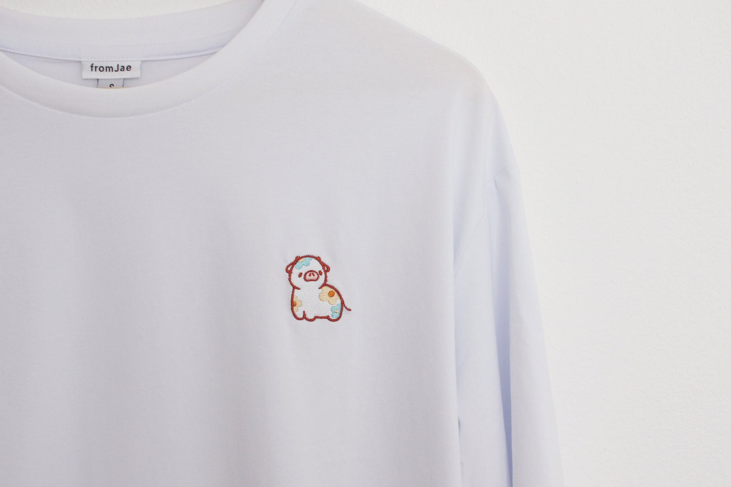 Blossom the Calf Embroidered Oversized T-shirts ( Unisex Sizes XS - 2XL)