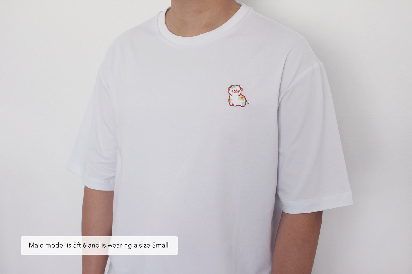 Blossom the Calf Embroidered Oversized T-shirts ( Unisex Sizes XS - 2XL)