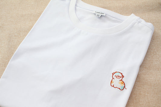 Blossom the Calf Embroidered Oversized T-shirts ( Unisex Sizes XS - 2XL)