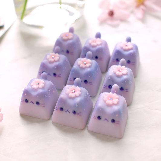 Kitty Keycaps - Dusk Sakura
