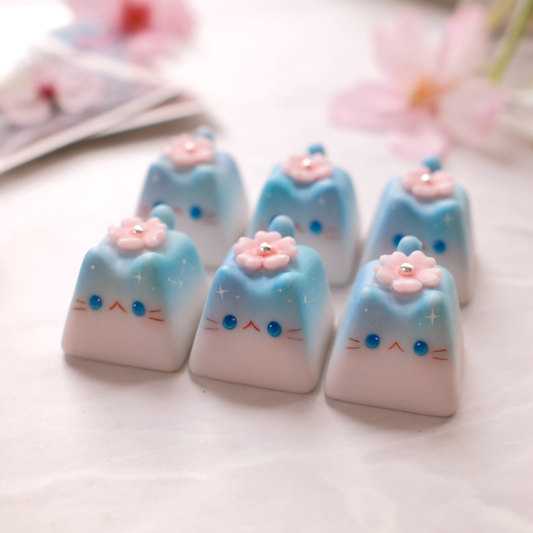 Kitty Keycaps - Dawn Sakura