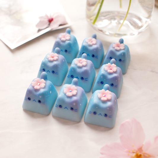Kitty Keycaps - Night Sakura