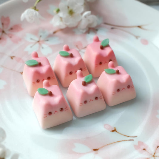 Kitty Keycaps - Peach