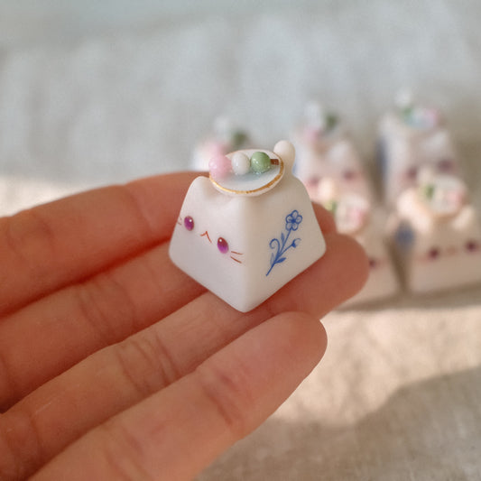 Kitty Keycaps - Hanami Dango