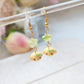 Golden Pups Dangling Earrings