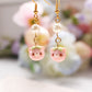 Strawberry Kitties Dangling Earrings