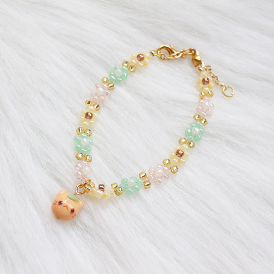 Orange Kitty Bracelet