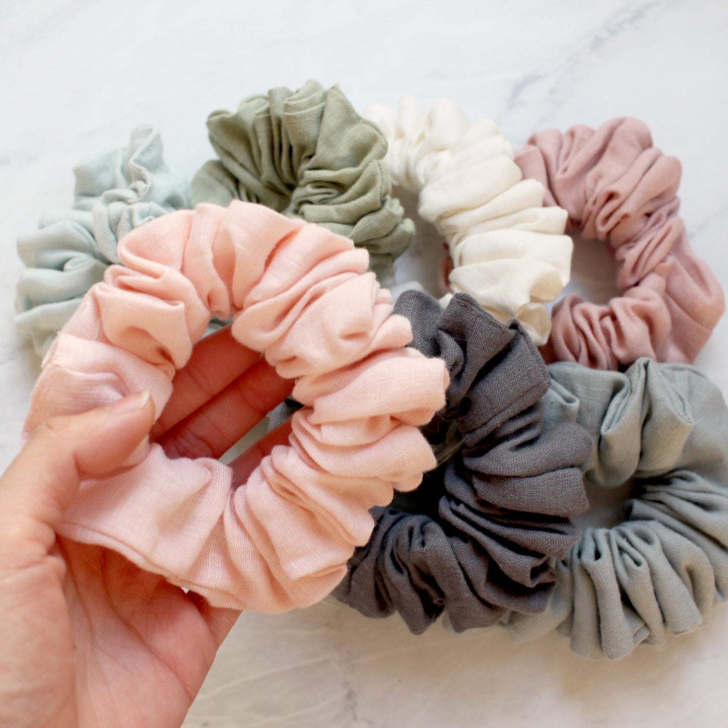 French Linen Scrunchies