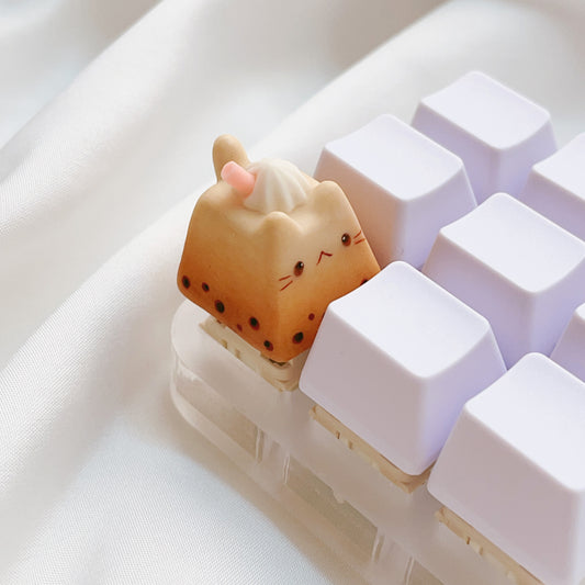 Kit-tea Keycaps - Milk Tea Boba