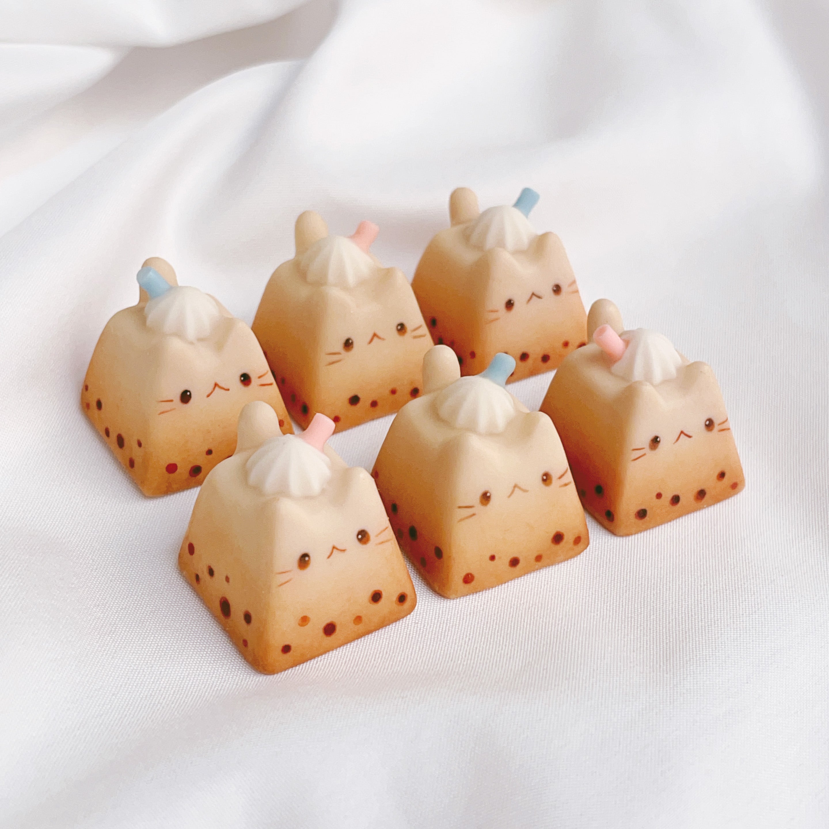 Kit-tea Keycaps - Milk Tea Boba