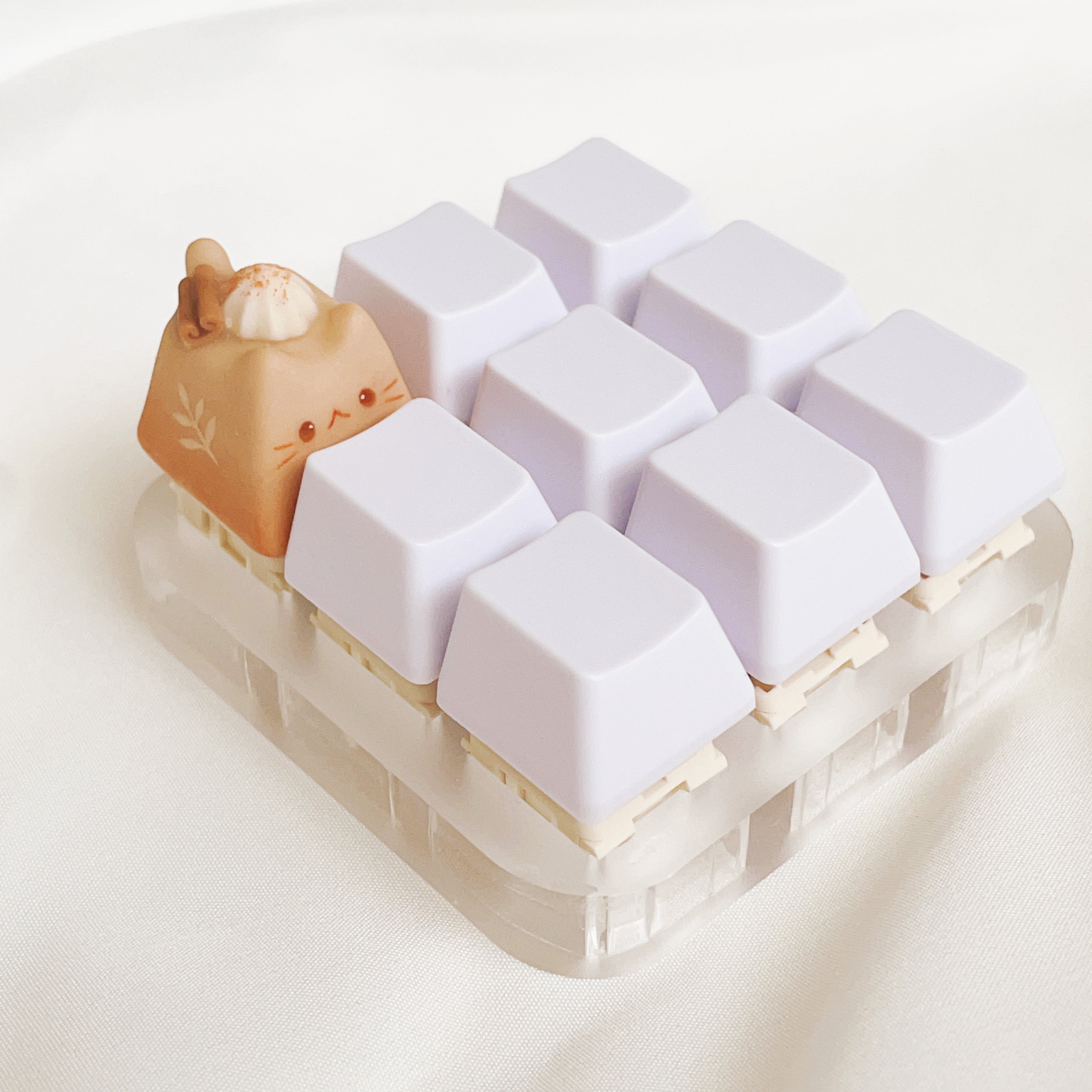 Kit-tea Keycaps - Chai Latte with Cinnamon Stick view 3