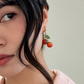 Baby Tomatoes Earrings (Gold Plated Stainless Steel)