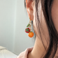 Baby Tomatoes Earrings (Gold Plated Stainless Steel)