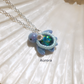 Mini Gemstone Turtle Necklaces (Silver)