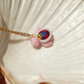 Mini Gemstone Turtle Necklaces (Gold)