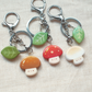 Mushroom Artisan Keychain (Silver)