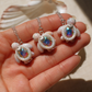 Mini Albino Gemstone Turtle Necklaces (Silver)