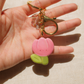 Tulip Artisan Keychain (Silver & Gold)