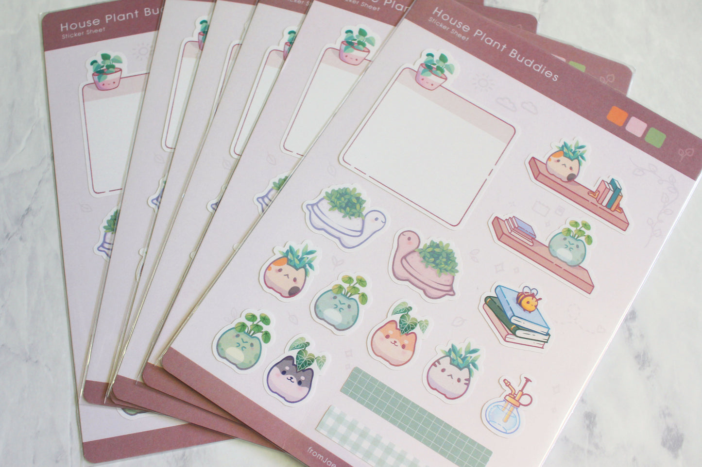 House Plants Buddies Sticker Sheet