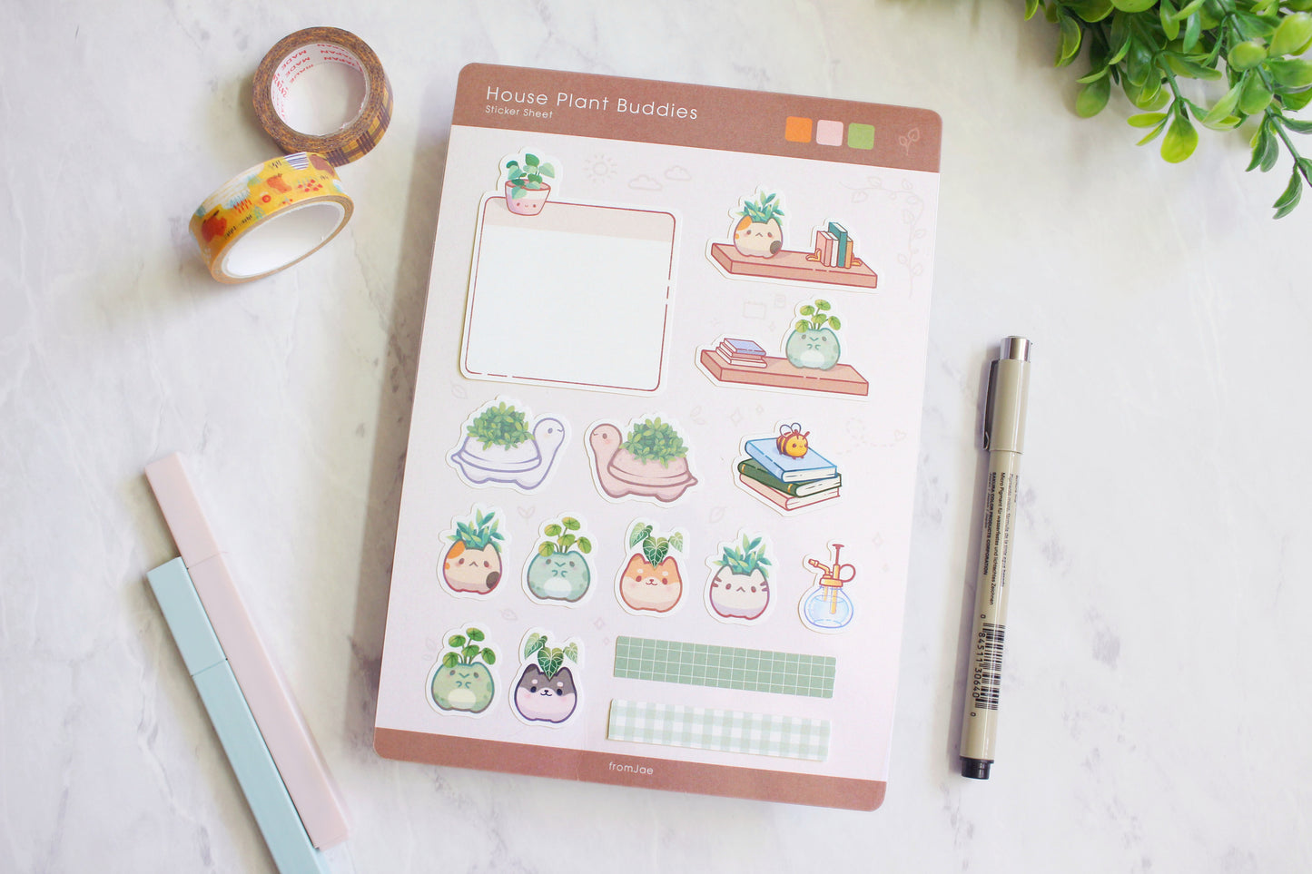 House Plants Buddies Sticker Sheet