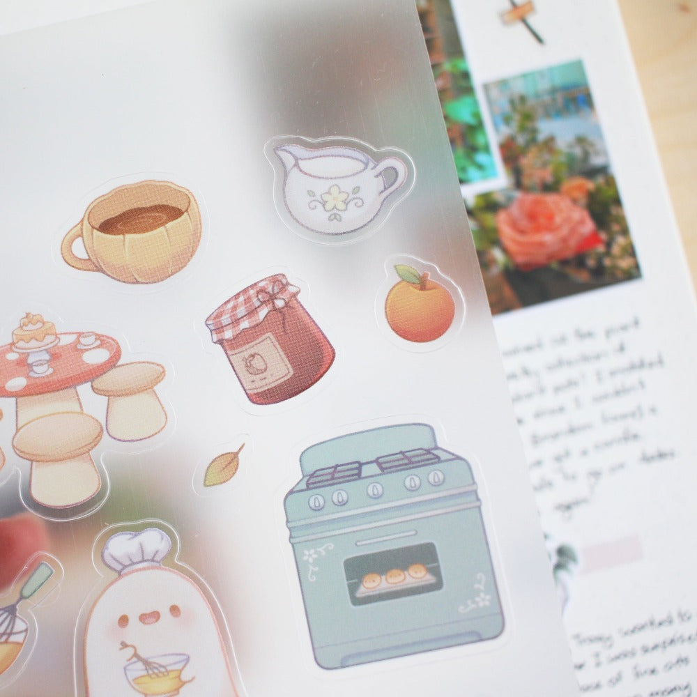 Cozy Cottage Soulings Sticker Sheet - Semi-transparent – fromJae