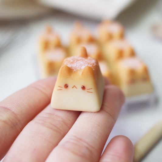 Kitty Keycap - Sugar Milk Bread
